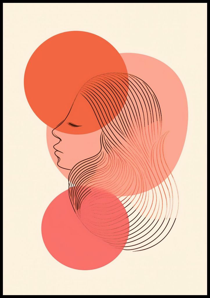 Plakat 70x100cm Dämmerung Linear