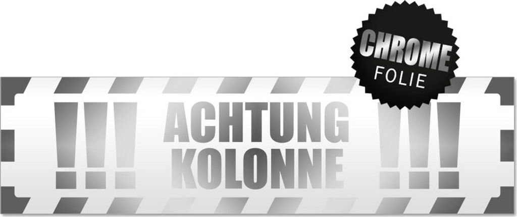 Achtung Kolonne gestreift Magnetschild Schild magnetisch