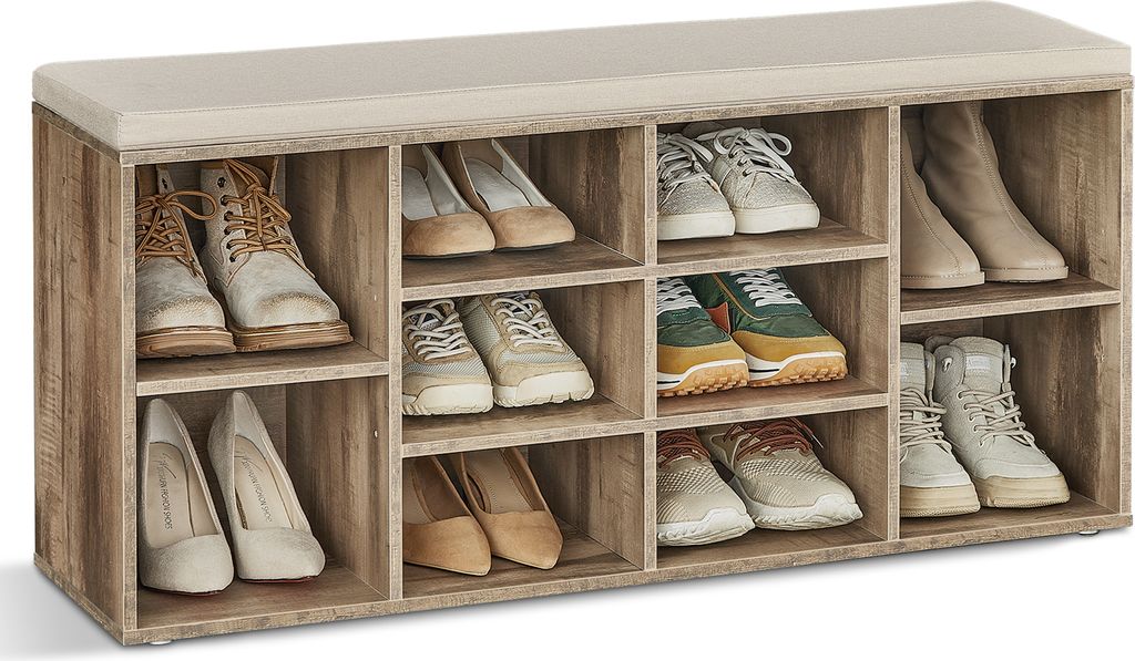 Schuhbank, Schuhregal, Sitzbank, Flurbank, verstellbaren Produktbild 