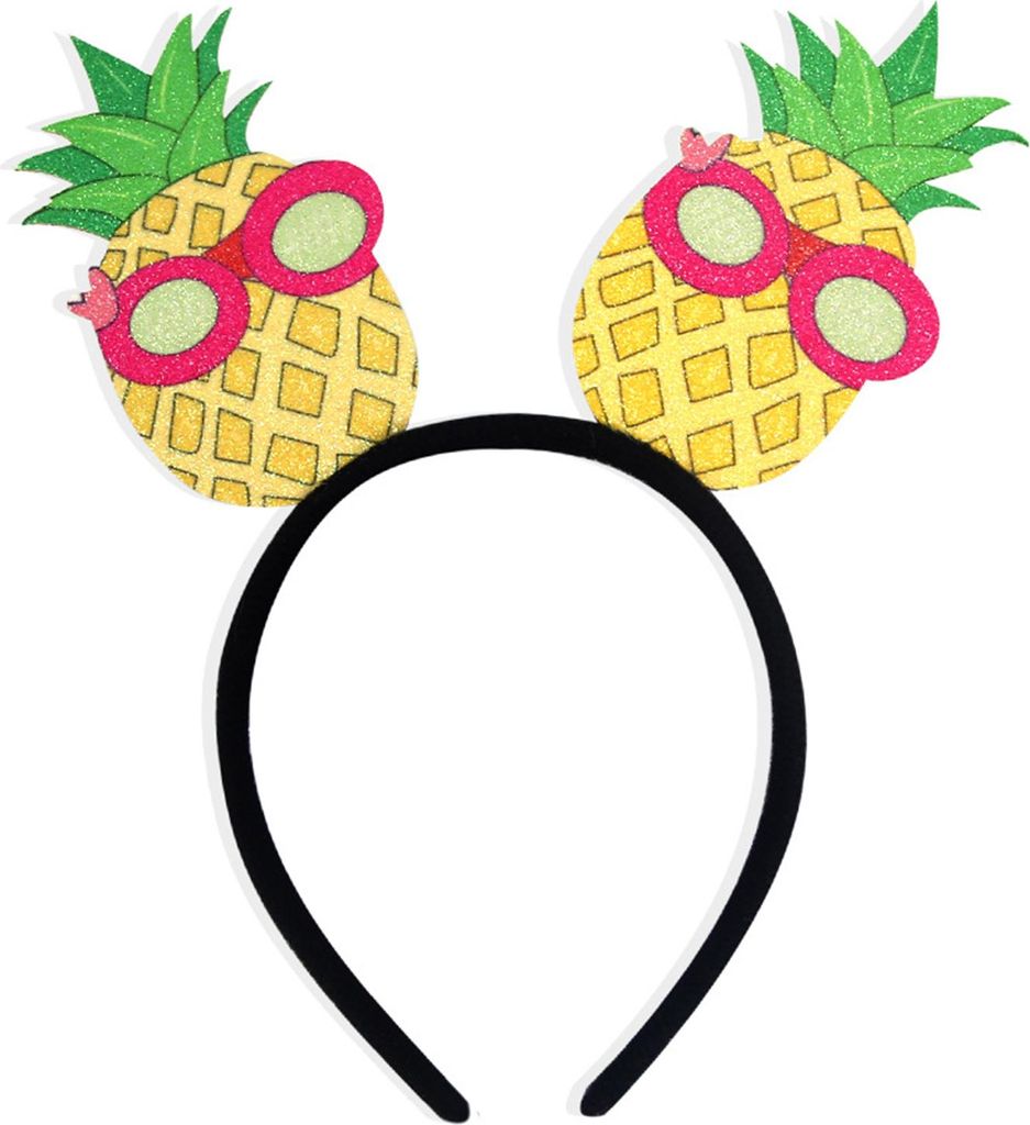Hawaii-Party-Stirnband, Filz, Luau-Kopfbedeckung, Palmen-Flamingo-Ananas-Stirnbänder für Partygeschenke zum Thema Sommer und Strand