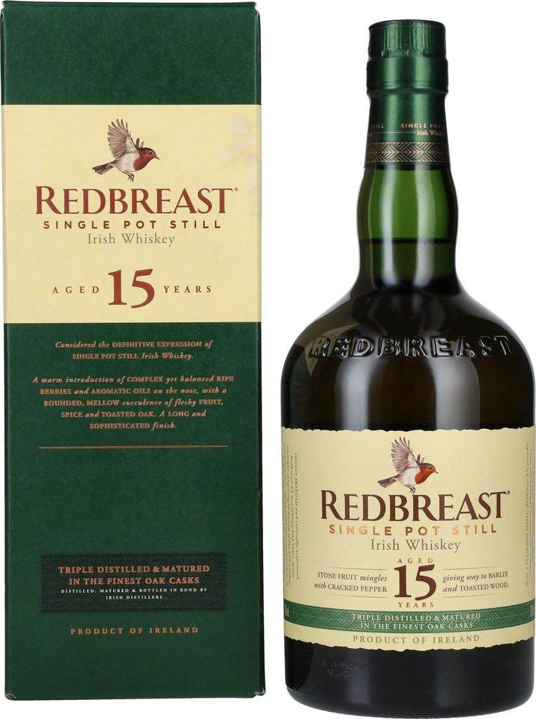 Redbreast 15 Years + Box 700ml 46% Vol. Produktbild 