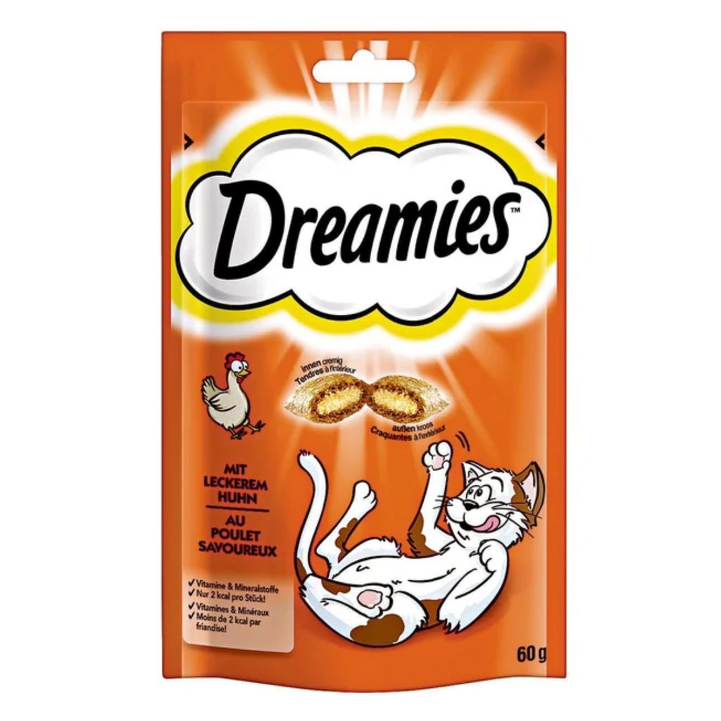 Dreamies au poulet 60g Image du produit 