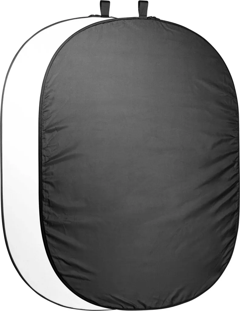 Walimex Sfondo Pieghevole 200x230cm Bianco/Nero - Set Fotografico Pro