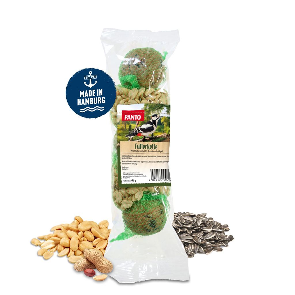 PANTO Futterkette 20 x 485g - Wildvogelfutter mit Nüssen Produktbild 