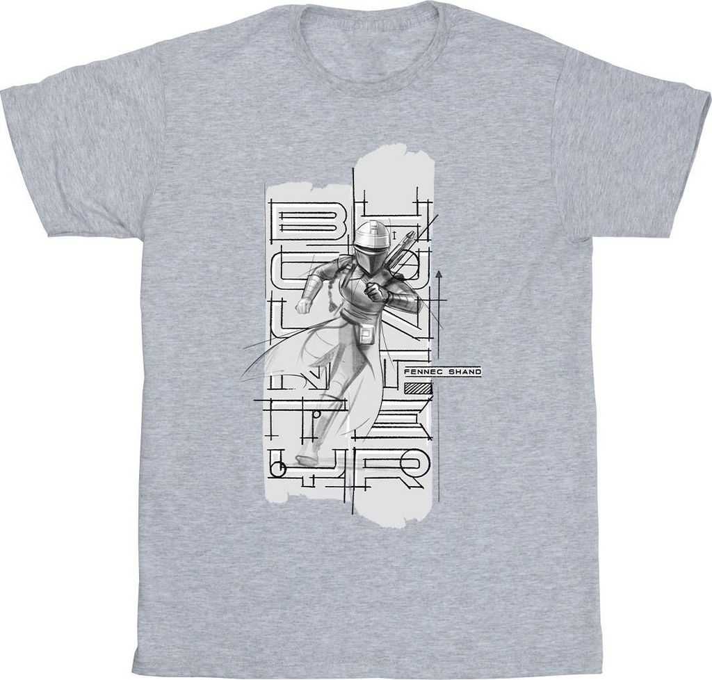 Star Wars - "The Book Of Boba Fett" T-Shirt für Herren BI44893 (3XL) (Grau)