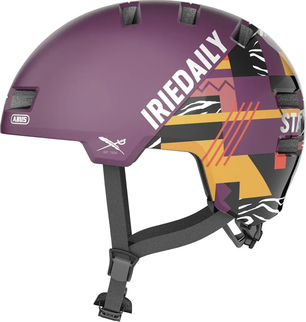 Casque Abus Skurb Ace Iriedaily Plum S 40400 pour Cycliste Urbain