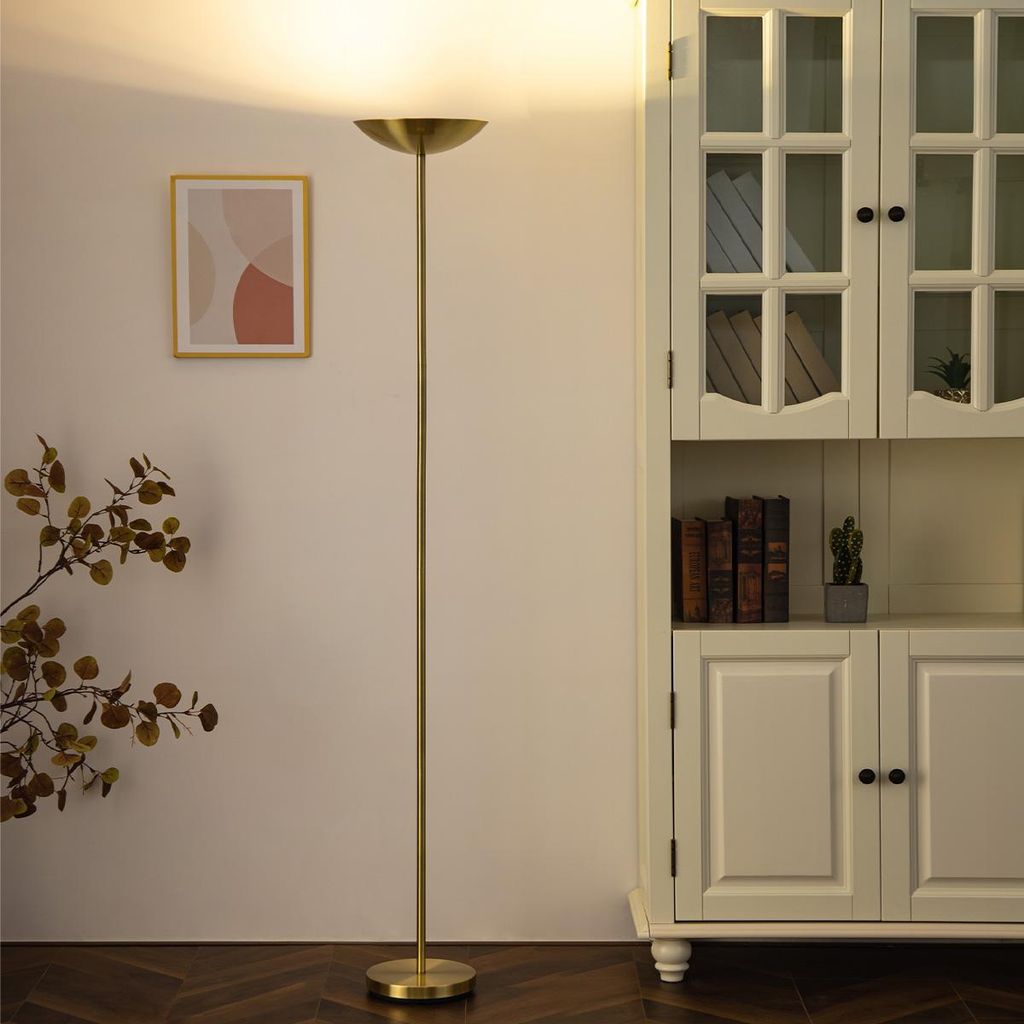 Home Sweet Home Easy 180 LED Vloerlamp - Modern Brons - 28x28x180 cm