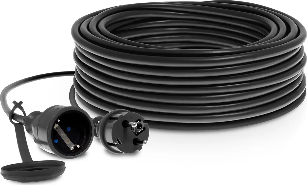 Rallonge électrique de 25 mètres Plastrol Schuko pour chantier