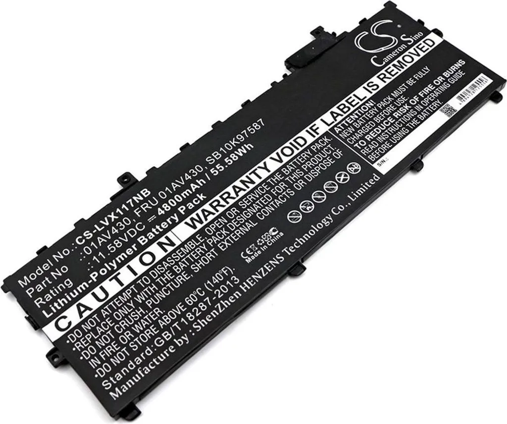 Batterie de Rechange Lithium pour Ordinateur Lenovo ThinkPad X1 2017