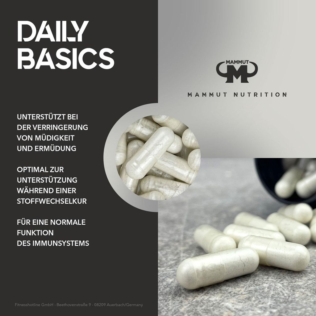 Mammut Nutrition - Daily Basics - 90 Stück/Dose