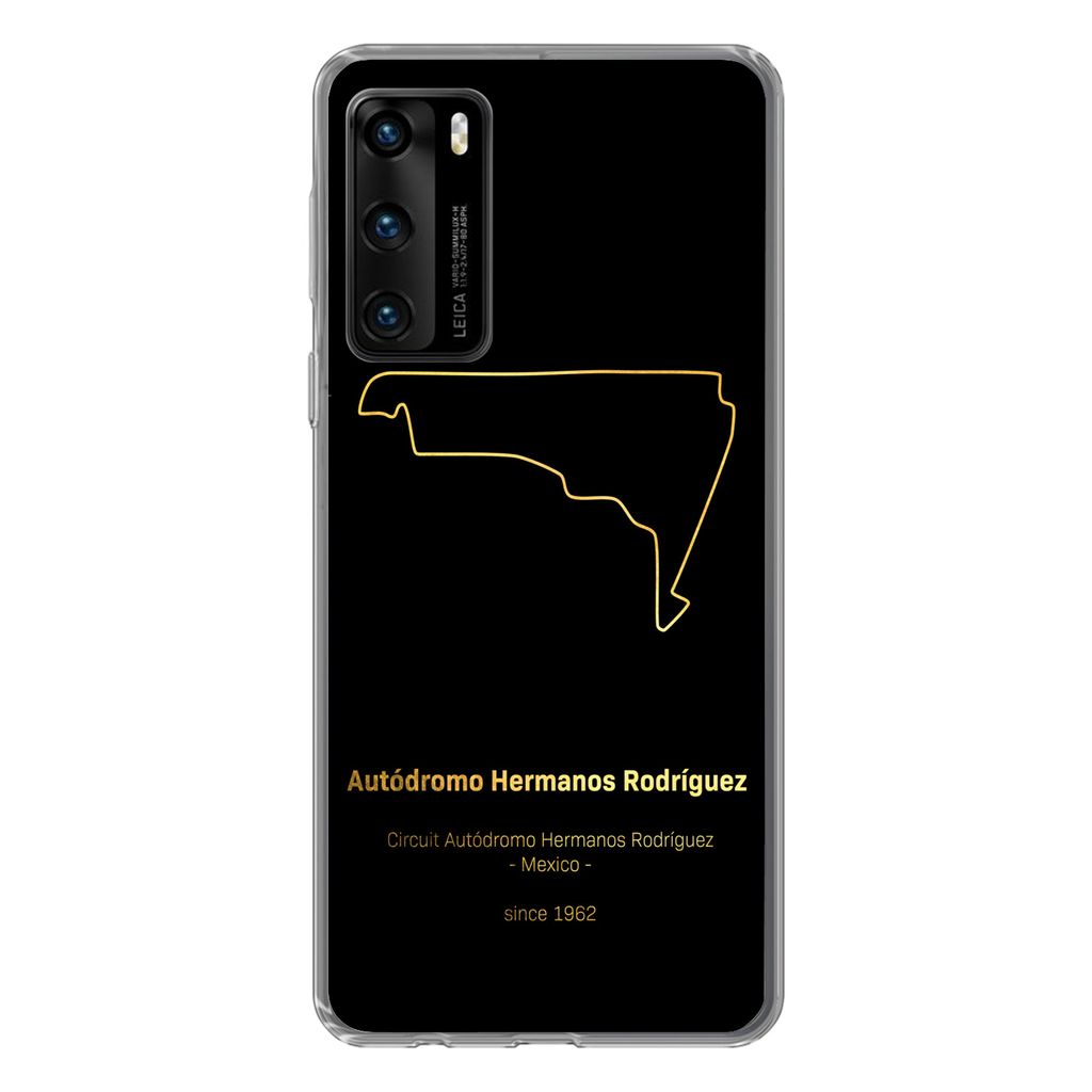 MuchoWow Handyhülle Schutzhülle Hülle für Huawei P40 Mexiko - Formel 1 - Rennstrecke Silikon Softcase Handy Hülle - Handytasche