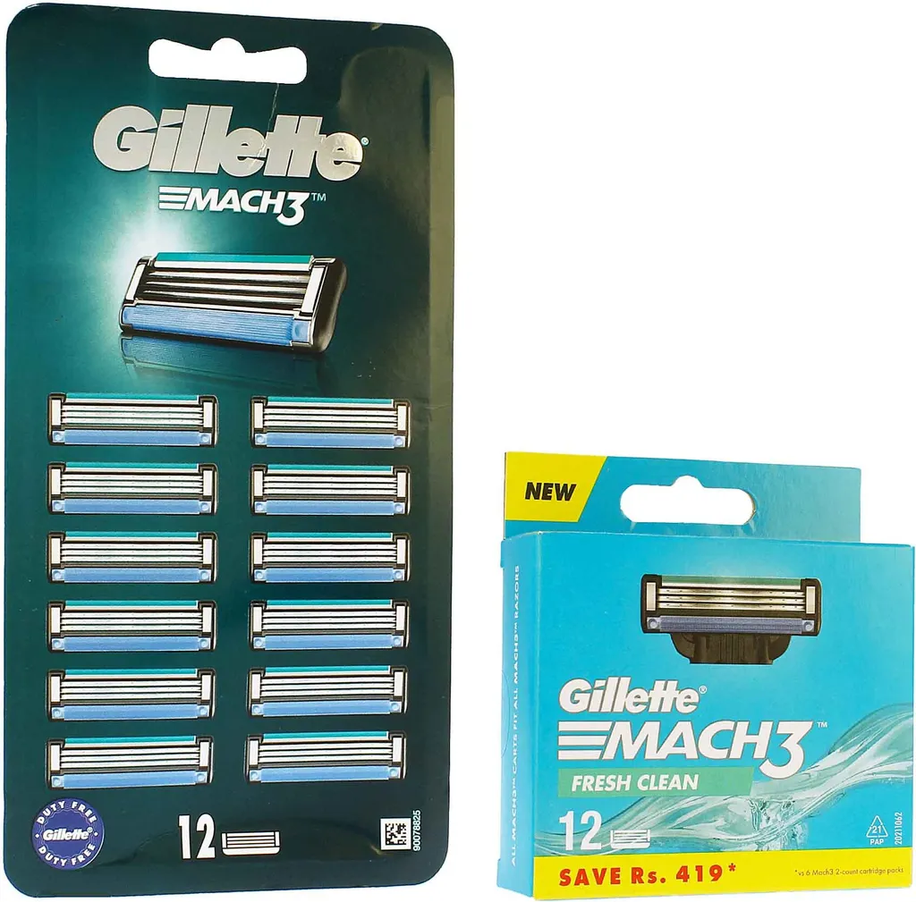 Pack Lame Mach3 Gillette pour rasage de près quotidien sans irritation - 14