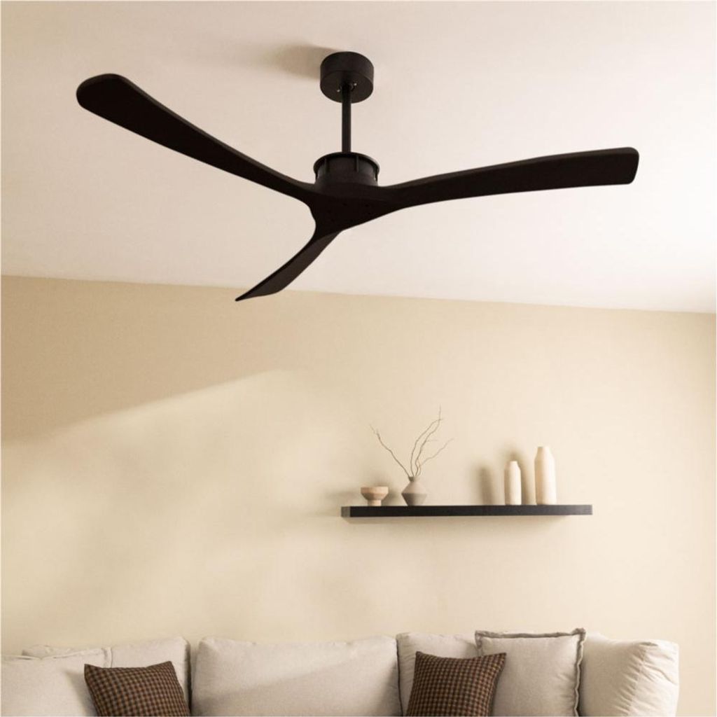 WIND LARGE - Leiser Deckenventilator 40W Ø152 cm 100% Holz