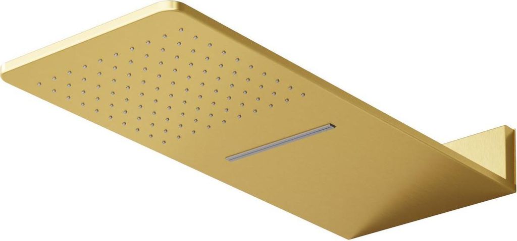 Steinberg Serie 390 Wall Rain Kopfbrause, direkte Wandanschluss, Easy-Clean, Schwallfunktion, 600x250mm, 3905662BG