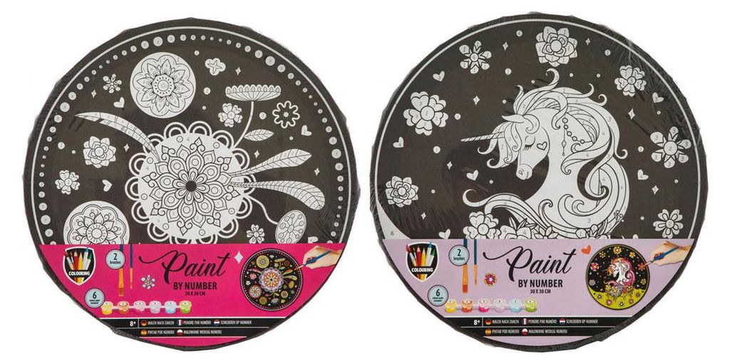 Malowanie po numerkach 30 cm okrągłe