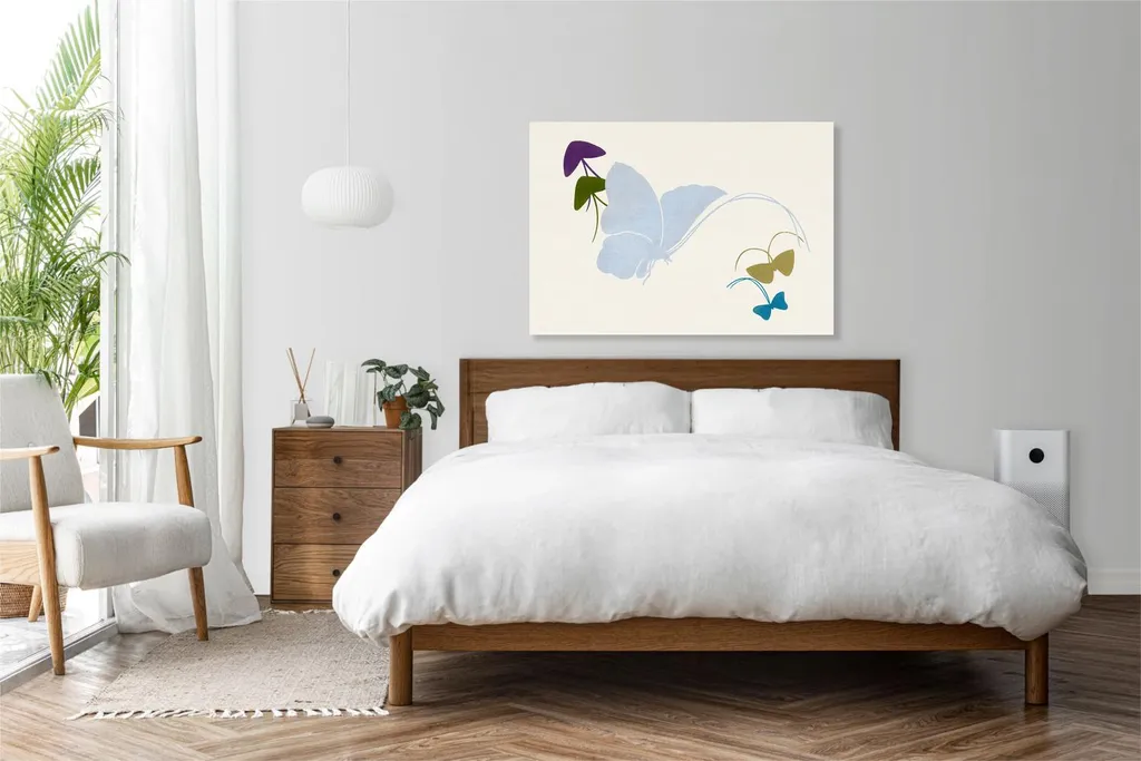 Quadro Vintage Giappone Butterfly 24 Sekka 100x70cm Arte Salotto - 3