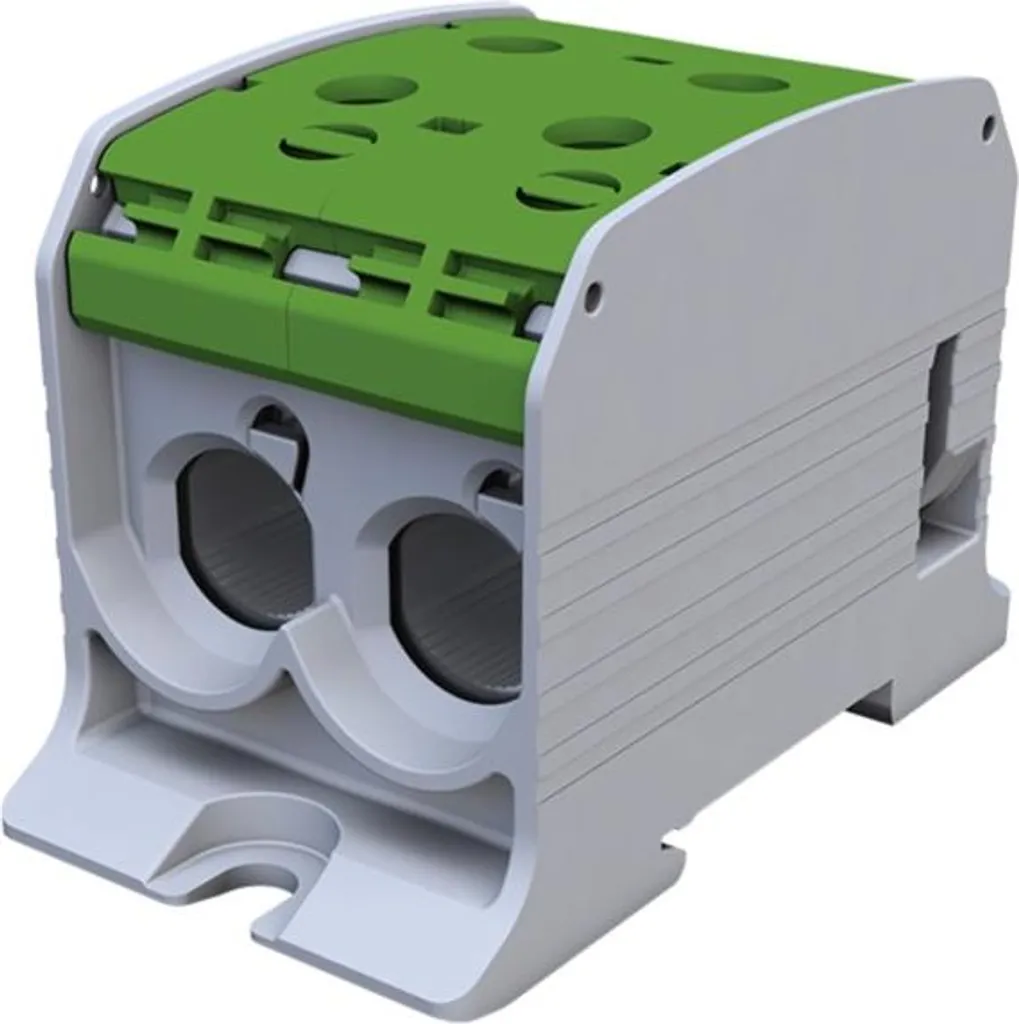 Connettore per guida filettata STB 95-2 Al/Cu 87520 SIMBLOCK, verde