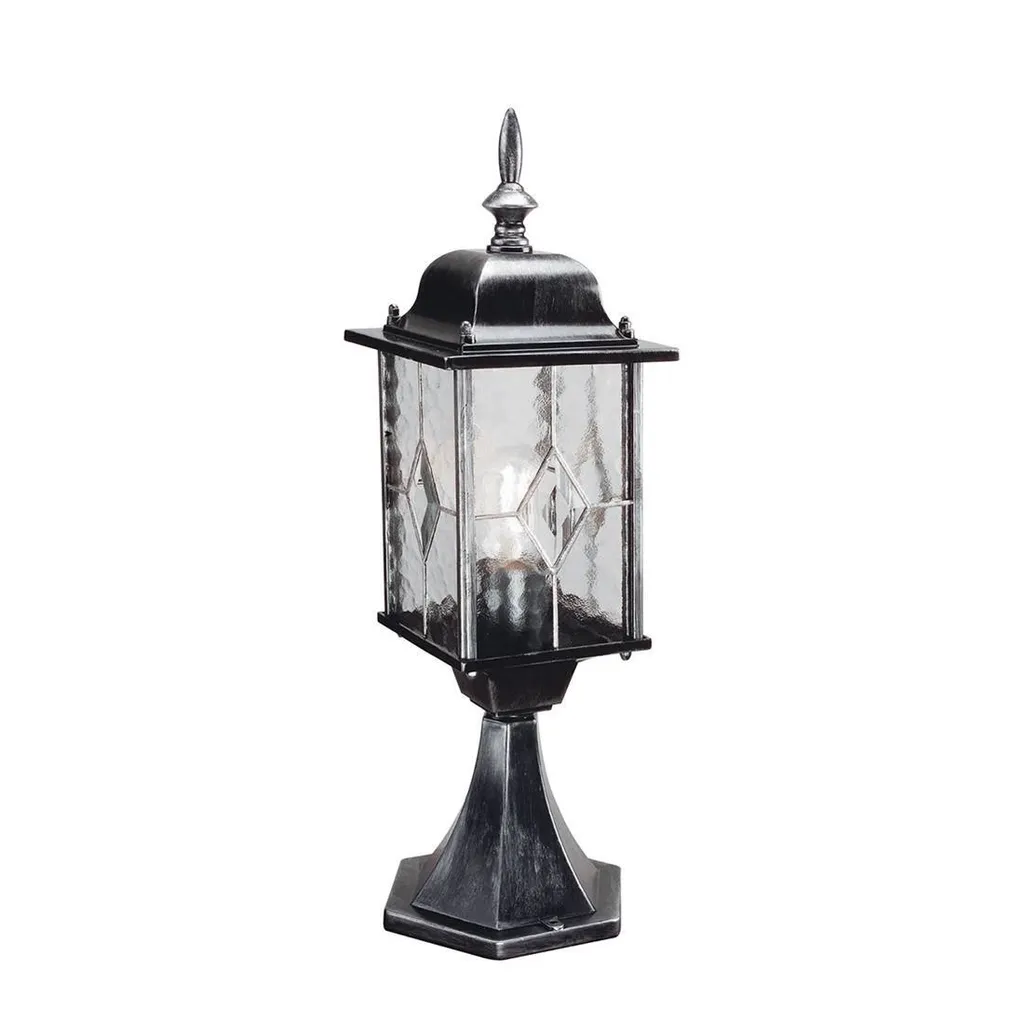 Plinthe d'extérieur Elstead Wexford noire E27 60W pour votre jardin