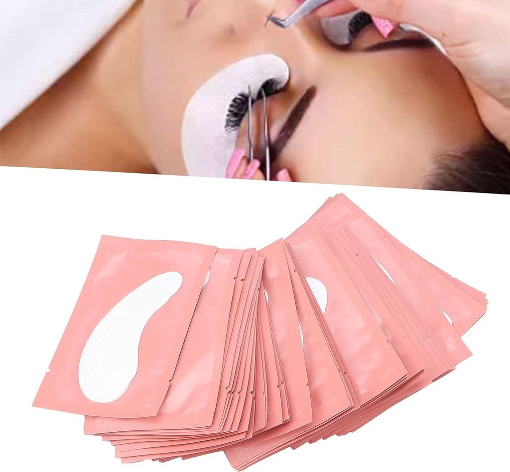 Einweg-Augenpads für Wimpernverlängerungen - 100 Paar | Papier-Patches für untere Wimpernverlängerungen | Wimpernzubehör