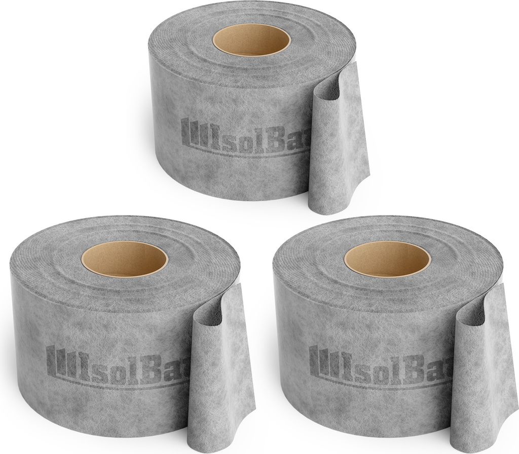 Isolbau Dichtband P3 Grau - 150 m Abdichtband Wasserdichtes Dichtungsband für Sanitär, Dusche, Bad und Fliesen, Balkon und Terrasse, Abdichtung f...