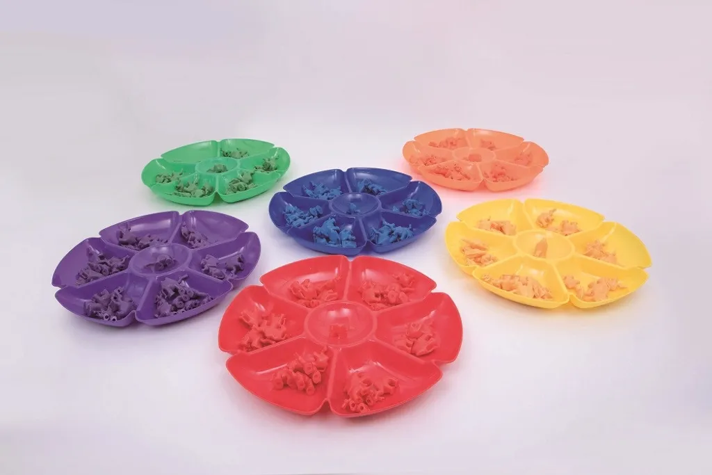 Coupelles de tri en forme de fleurs Set éducatif pour le comptage