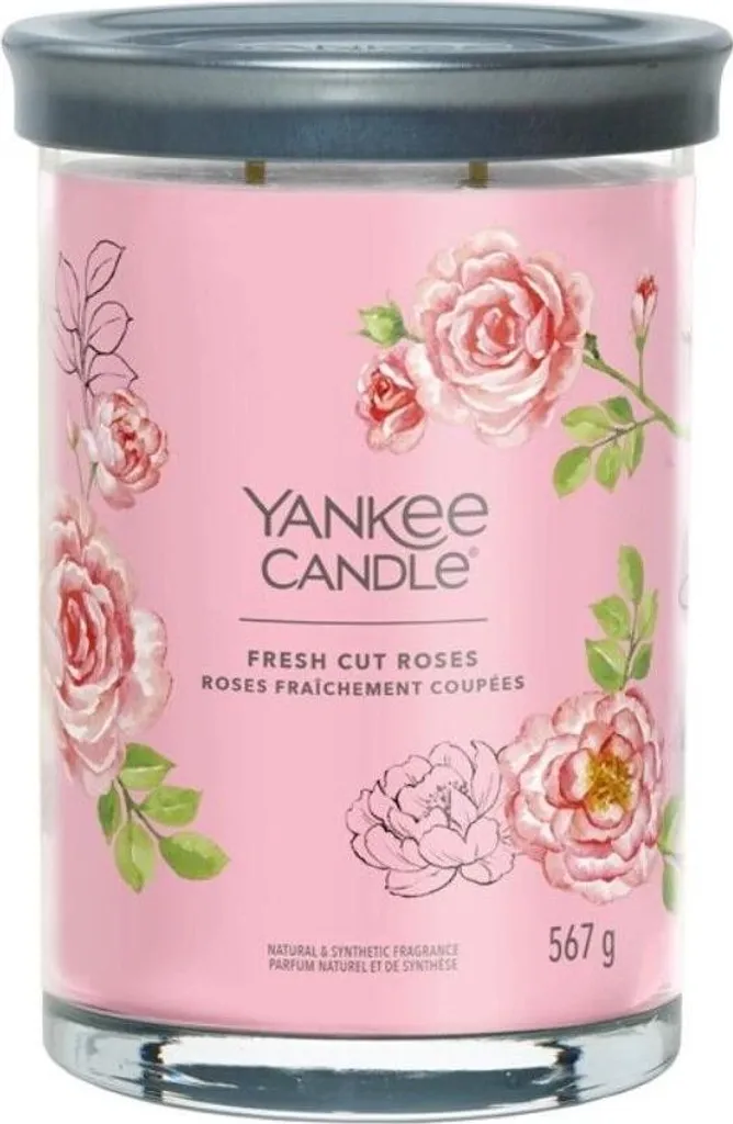 Bougie Parfumée Rose Yankee Candle Idéale pour Ambiance Zen et Détente