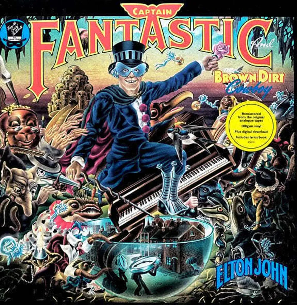 Vinyle Elton John Captain Fantastic album pop rock original LP