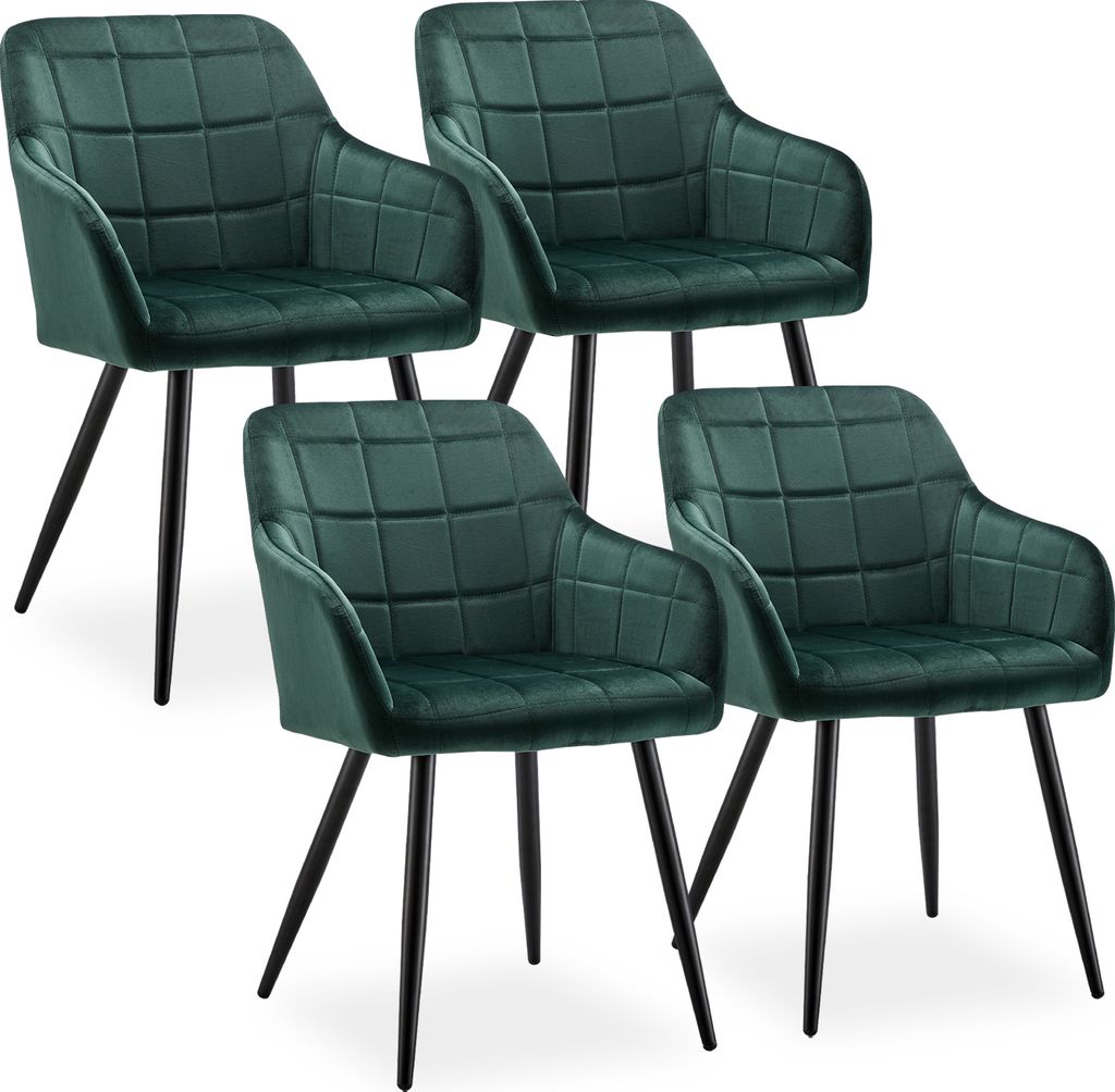 CLIPOP chaises de salle à manger, set de 4 chaises de Image du produit 