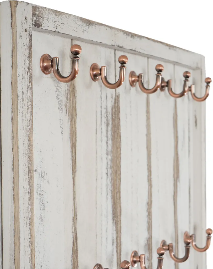 Libérez vos Placards avec le Porte-tasses Mural Marano Shabby Blanc - 3