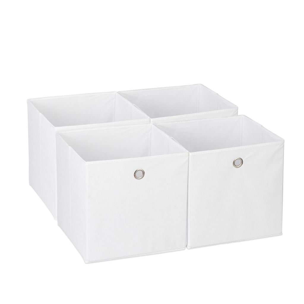 Set di 4 contenitori Relaxdays, contenitori pieghevoli da Immagine del prodotto 