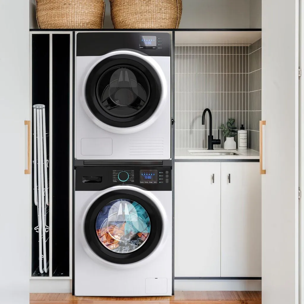 Kit union lave-linge sèche-linge Meliconi 656136 blanc ultra résistant
