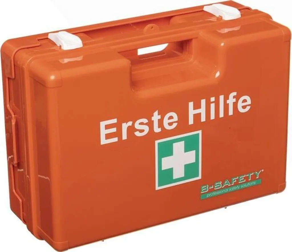 Cassetta Medicazione Aziendale B-SAFETY DIN 13169 Arancio Alta Resistenza