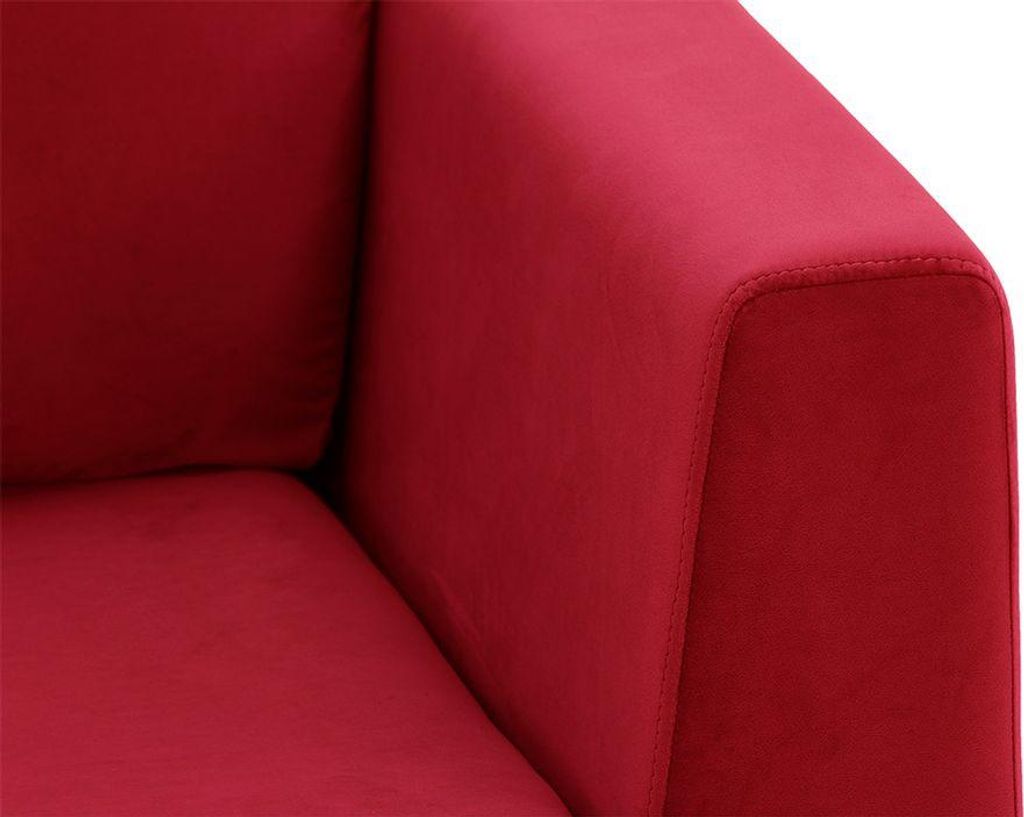 Rechtsseitiges Ecksofa Gosena-Velluto 7-chromowany - metal