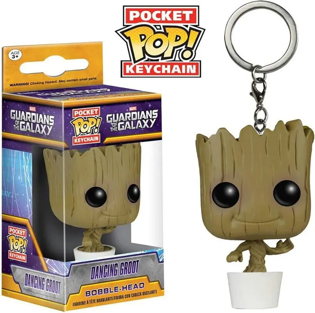 Porte-clés Baby Groot pour Sac et Clés Les Gardiens de la Galaxie