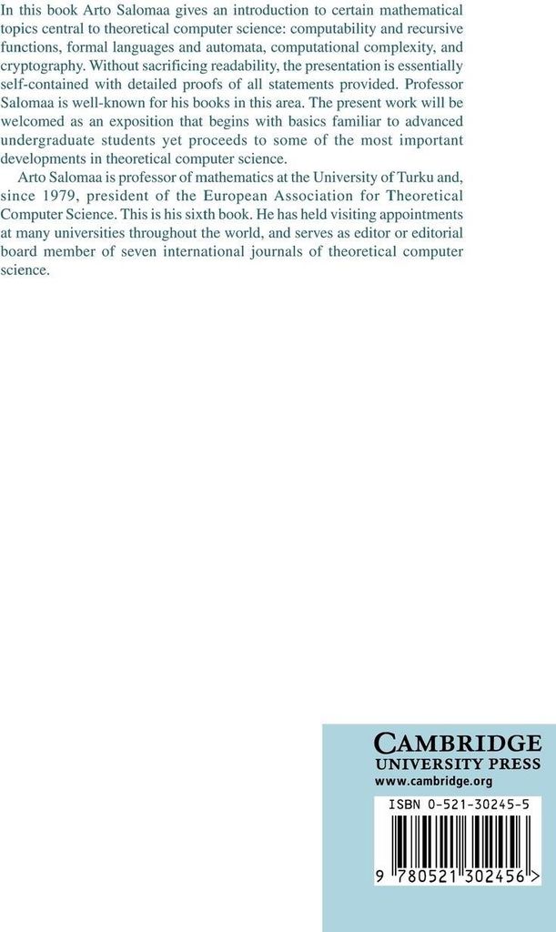 Computation and Automata