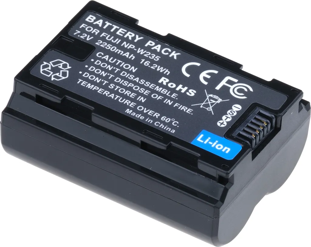 Batteria T6 Power Fuji X-T4 | NP-W235 Compatibile 2250mAh Alta Durata