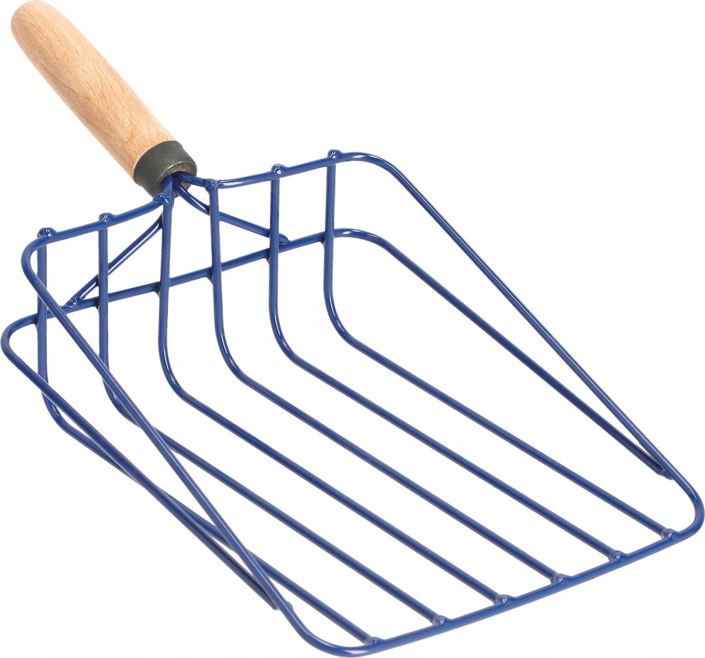 KADAX Gemüseschaufel "Negi", aus Metall, kleine Schaufel mit Holzgriff, Kartoffelgabel, für Gemüse, Küchenhelfer