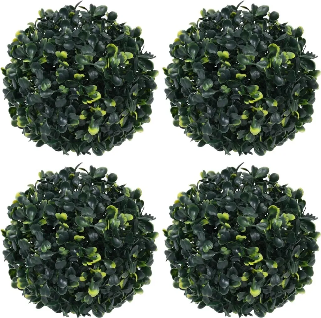 4 Palline Bosso Artificiali 12cm | Crea il tuo Angolo Verde Design 2025