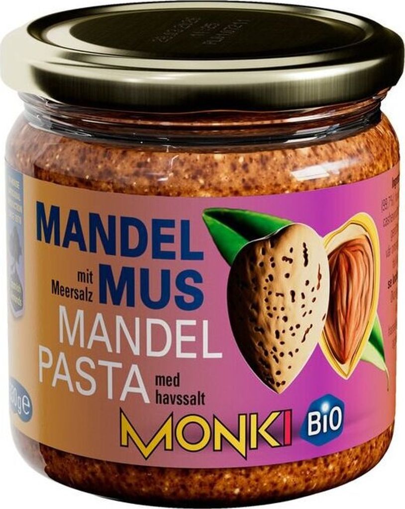 Mandelmus - braun geröstet mit Meersalz 330g Produktbild 
