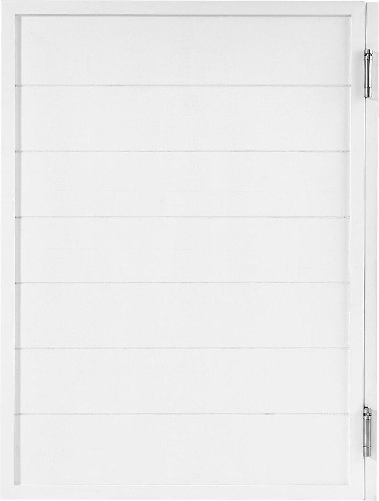 Schwenkbare Café-Türen 81,3 x 106,7 cm Kiefernholz weiß mit Scharnieren und Beschlägen