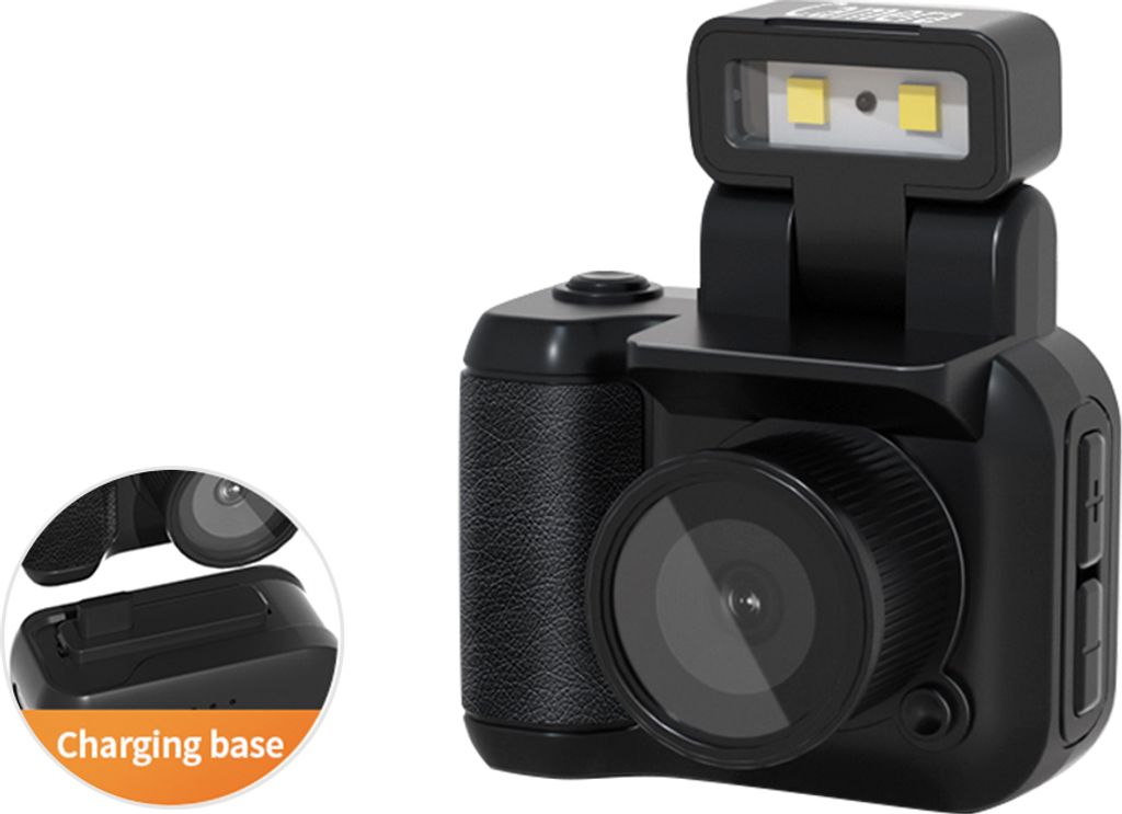 1080P Mini-Digitalkamera, digitale Videokamera mit 1,44-Zoll-Bildschirm, 90 ¡ã drehbarem Blitz, 6 integrierten Filtern, Akku, Geburtstags- und Fe...