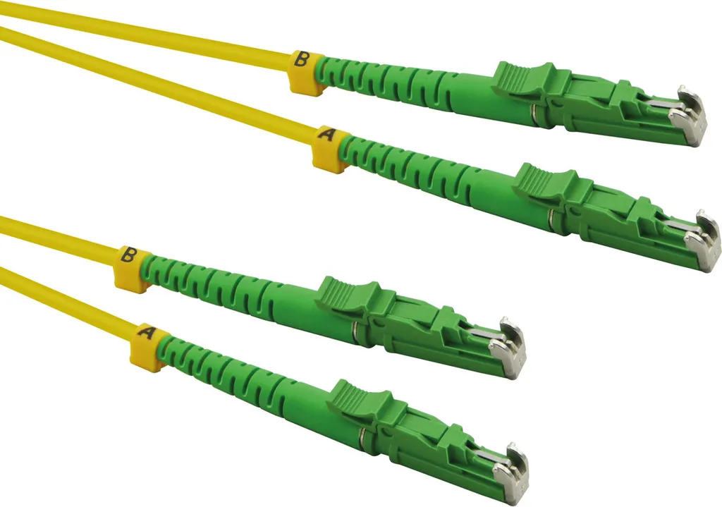 Cordon fibre optique LSH APC vers LSH APC OS2 Duplex LSOH 2 mètres