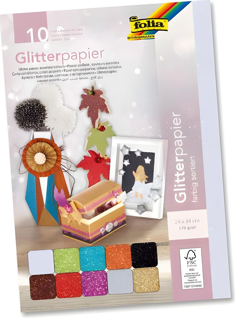 Folia 880409 - Kunstpapier - 10 Blätter Produktbild 