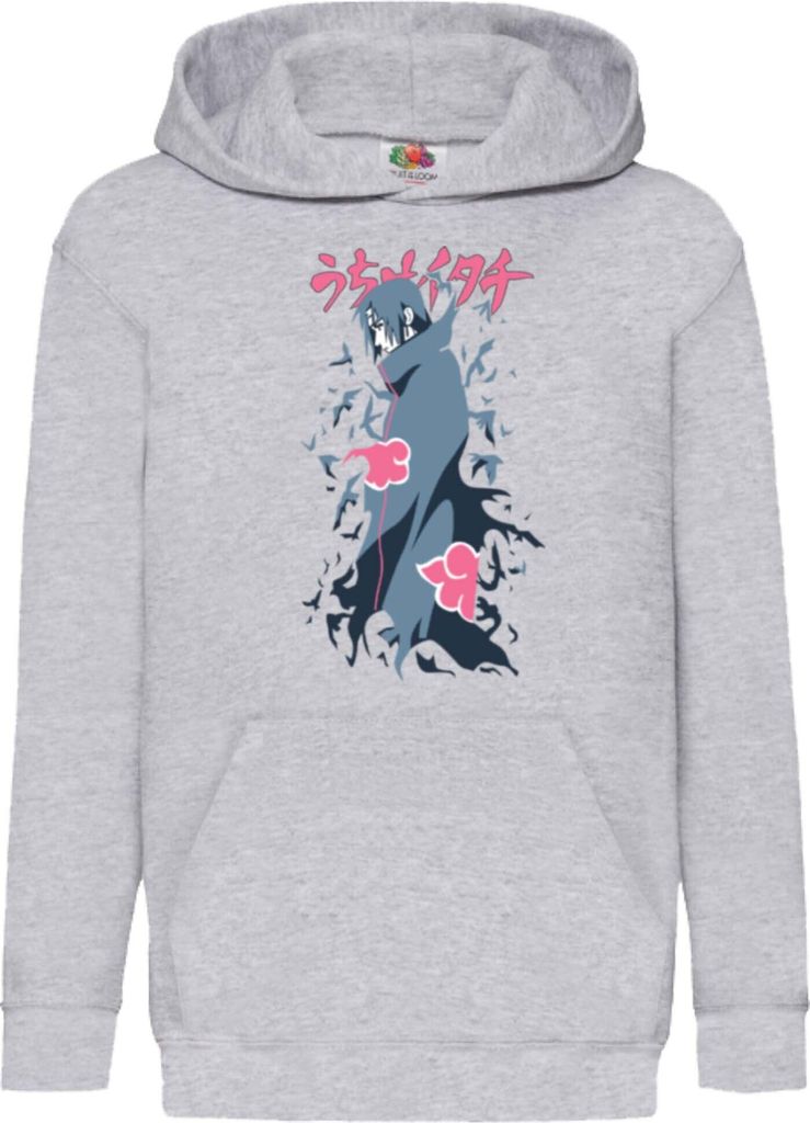 Kinder Kapuzenpullover Japan Anime Manga Naruto Kaguya Otsutsuki, 9-11 Jahr - 140 / Grau