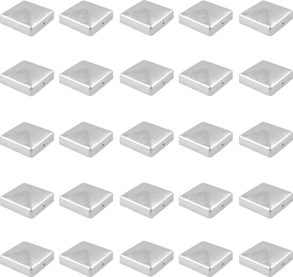 25x Pfostenkappe verzinkt 91 mm Pyramide Abdeckkappe für Produktbild 