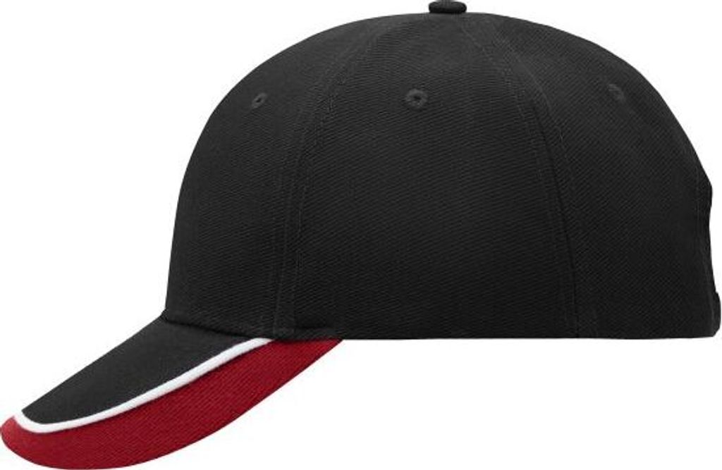 Half-Pipe Sandwich Cap black/white/red, Gr. one size