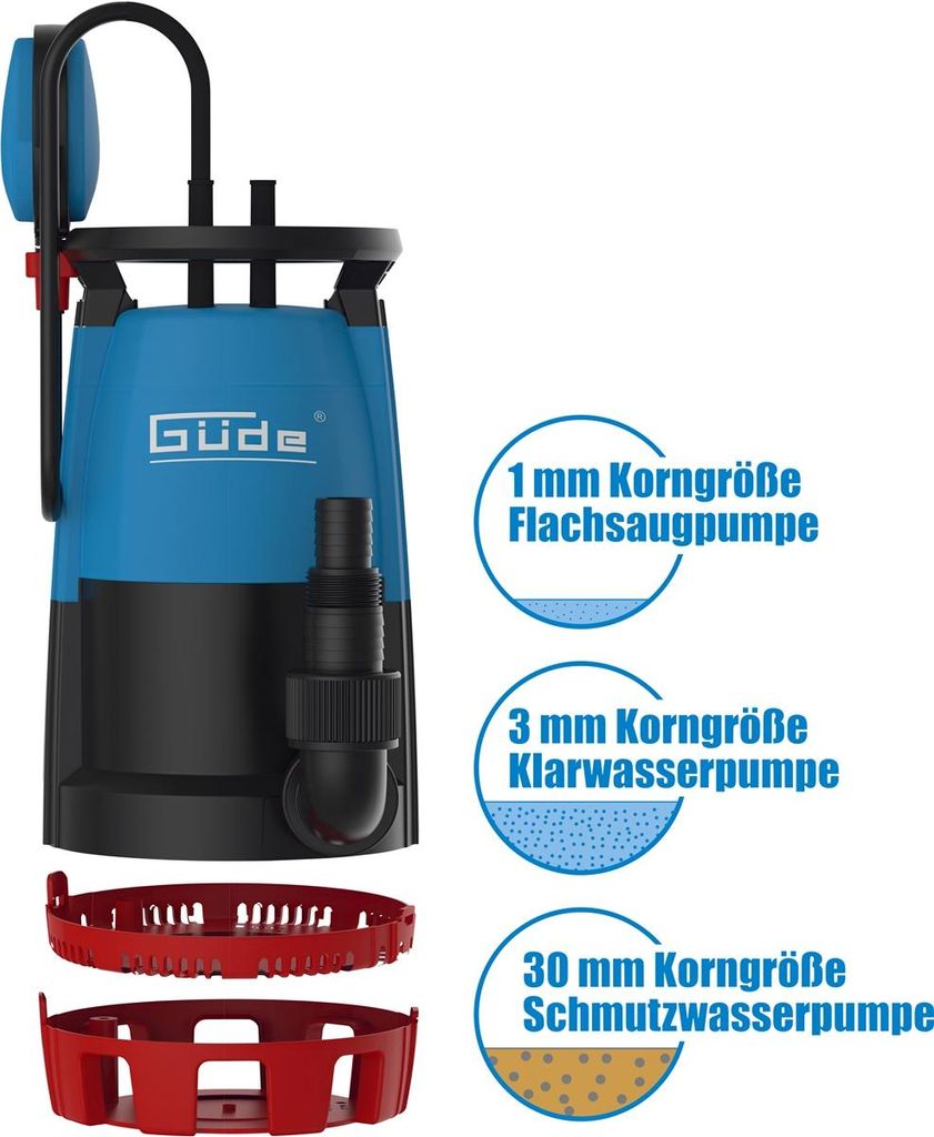 GÜDE Kombitauchpumpe GS 751 3in1 Bewässerungspumpe Produktbild 