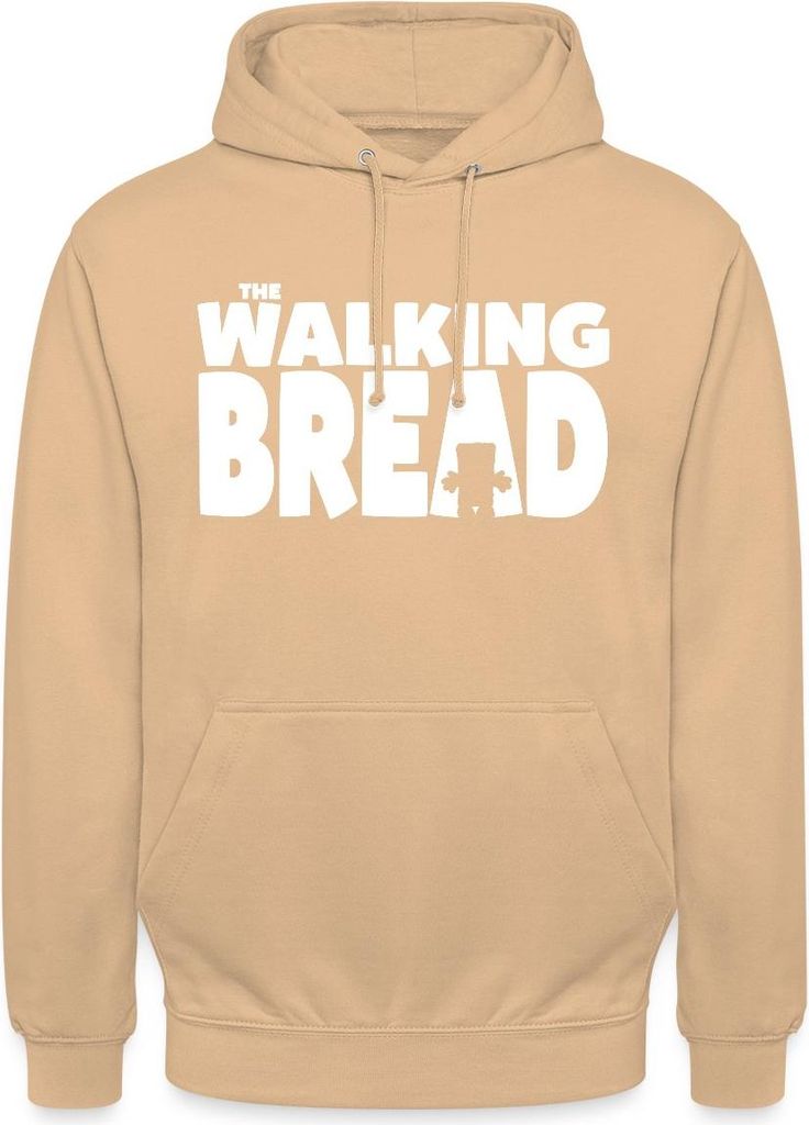 Spreadshirt Bernd Das Brot The Walking Bread In Weiß Uni Hoodie, XXL, Pfirsich