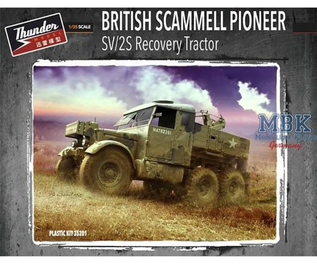 Maquette Scammell Pioneer SV/2S pour Diorama Militaire Britannique 35