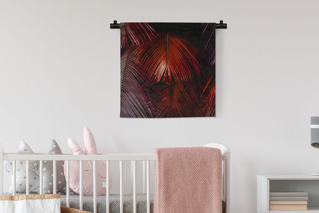 MuchoWow Wandteppich Wandbehang Dschungel - Design - Farben - Blätter 60x60 cm Tapisserie Dekoration Wandtuch - Dekorationen - Wand Decke